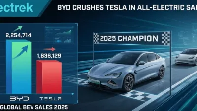 Breaking: BYD Surpasses Tesla to Become World's Top Battery-Electric Vehicle Seller in 2025